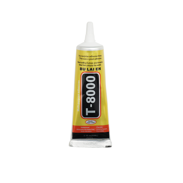 Zhanlida T8000 Clear Contact Adhesive Repair Glue With Precision Applicator  Tip – 50ML –